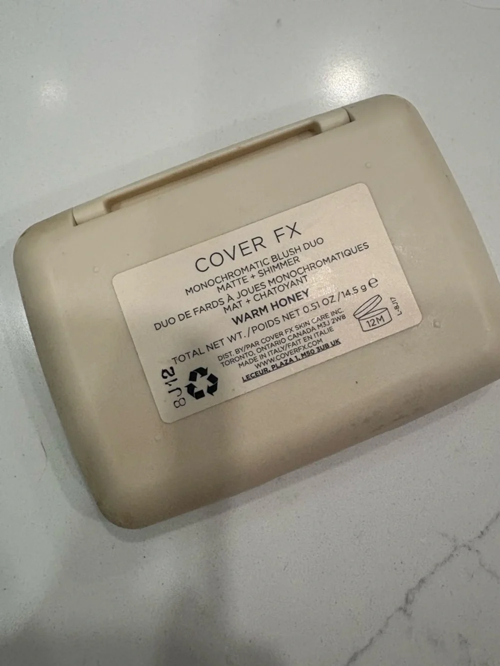 Cover FX monochromatic blush duo - Warm Honey